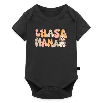 Lhassa Apso Groovy Lhassa Mama - Body à manches courtes Premium Bébé - noir - Devant