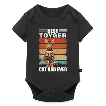 Toyger Dad Cat - Body à manches courtes Premium Bébé - noir - Devant