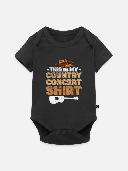 Country - Baby Premium Kurzarmbody - Schwarz