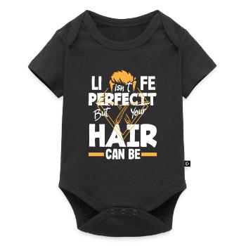 Barber Homme Coiffeur Coiffeur - Body à manches courtes Premium Bébé - noir - Devant