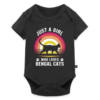 Katze Sphynx Geschenk - Baby Premium Kurzarmbody - Schwarz - Vorne