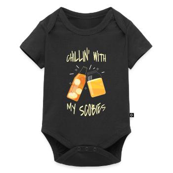 Chillin ́ With My Scobies Kombucha Tea - Baby Premium short-sleeve bodysuit - black - Front