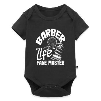 Barber Homme Coiffeur Coiffeur - Body à manches courtes Premium Bébé - noir - Devant