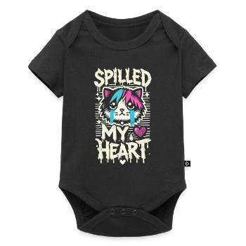 Emo Cat Design for Gothic Cat Lovers and - Baby Premium short-sleeve bodysuit - black - Front