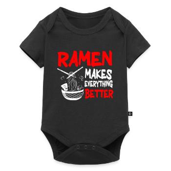 Ramen Lover Soupe de nouilles japonaise Ramen - Body à manches courtes Premium Bébé - noir - Devant