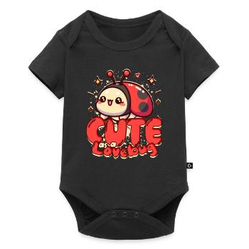 Entomologie coccinelle mignonne comme une punaise d’amour - Body à manches courtes Premium Bébé - noir - Devant