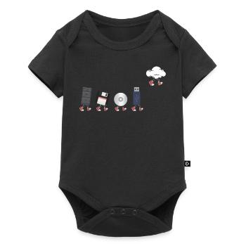 IT Geek, PC Accessories Storage Devices Evolution - Baby Premium short-sleeve bodysuit - black - Front