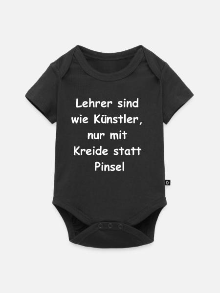 Lehrer-Leidenschaft Geschenk - Baby Premium Kurzarmbody - Schwarz