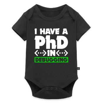 Programmer Computer Scientist Computer Nerd Gift - Baby Premium short-sleeve bodysuit - black - Front