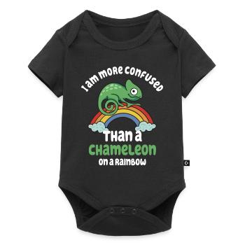 I'm more confused than a chameleon - Baby Premium short-sleeve bodysuit - black - Front
