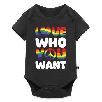Gender Lesbians, Gays, Trans, Queer Rainbow - Baby Premium short-sleeve bodysuit - black - Front