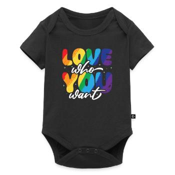 Gender Lesbians, Gays, Trans, Queer Rainbow - Baby Premium short-sleeve bodysuit - black - Front