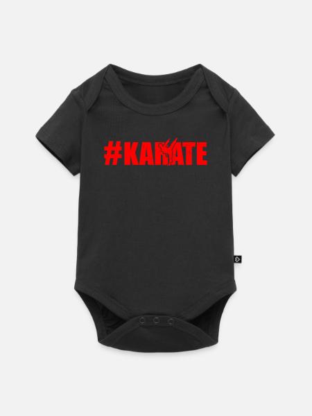 #Karate - Karate Fighting Karate Fighter - Baby Premium Kurzarmbody - Schwarz