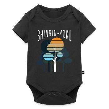 Bain de forêt Shinrin Yoku Nature - Body à manches courtes Premium Bébé - noir - Devant