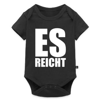 Es reicht - Baby Premium Kurzarmbody - Schwarz - Vorne