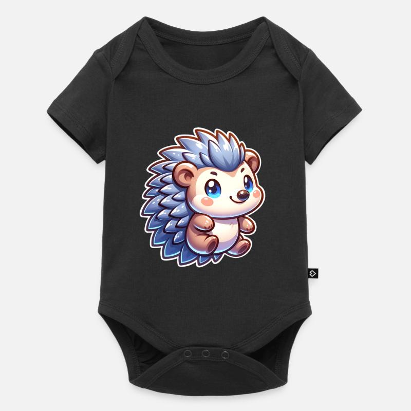 Igel - Baby Premium Kurzarmbody - Schwarz
