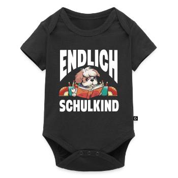 School 1. Grade - Baby Premium Kurzarmbody - Schwarz - Vorne