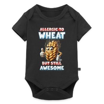 Allergie au blé Allerigic au blé - Body à manches courtes Premium Bébé - noir - Devant