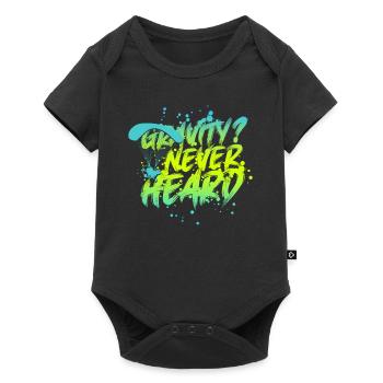 Parapente Parapente Gravity ? Jamais entendu - Body à manches courtes Premium Bébé - noir - Devant