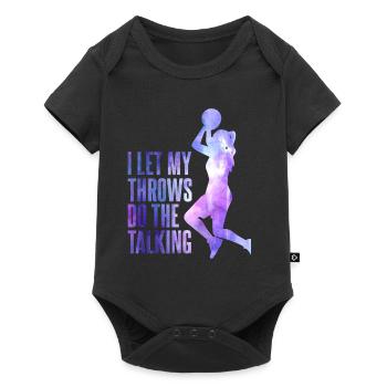 Funny Basketball Player Girl - Baby Premium short-sleeve bodysuit - black - Front