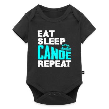 Eating Sleeping Canoe - Baby Premium short-sleeve bodysuit - black - Front