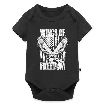 Parapente Parapente Ailes De Liberté - Body à manches courtes Premium Bébé - noir - Devant
