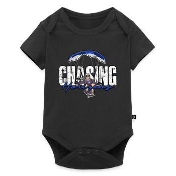Paragliding Paraglider Gleiter Chasing Horizons - Baby Premium Kurzarmbody - Schwarz - Vorne