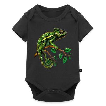 Chameleon, Lizard, Reptile, Iguana, Lizard, Chameleons - Baby Premium short-sleeve bodysuit - black - Front