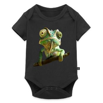 Chameleon, Lizard, Reptile, Iguana, Lizard, Chameleons - Baby Premium short-sleeve bodysuit - black - Front