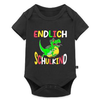School 1. Grade - Baby Premium Kurzarmbody - Schwarz - Vorne