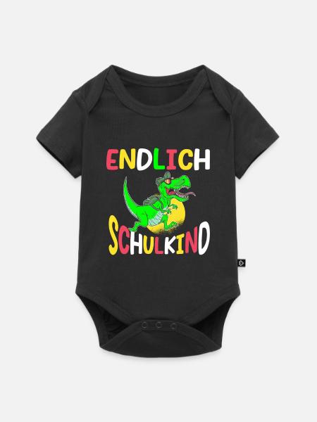 School 1. Grade - Baby Premium Kurzarmbody - Schwarz