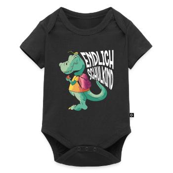 School 1. Grade - Baby Premium Kurzarmbody - Schwarz - Vorne