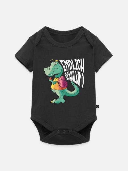 School 1. Grade - Baby Premium Kurzarmbody - Schwarz