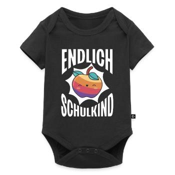 School 1. Grade - Baby Premium Kurzarmbody - Schwarz - Vorne