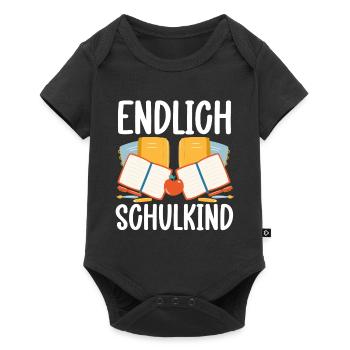 School 1. Grade - Baby Premium Kurzarmbody - Schwarz - Vorne