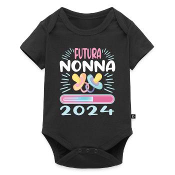 Nonna 2024 Loading Grandma 2024 - Baby Premium short-sleeve bodysuit - black - Front