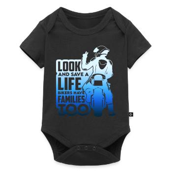 Motorcycel cross mountain vacation summer mount trip - Baby Premium short-sleeve bodysuit - black - Front