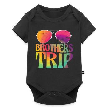 Sibling Brothers Journey - Baby Premium short-sleeve bodysuit - black - Front