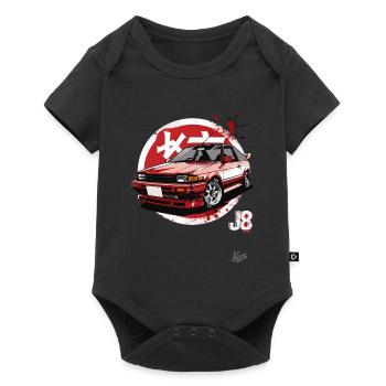 80s & 90s: Japanese sports car JDM tuning - Baby Premium short-sleeve bodysuit - black - Front