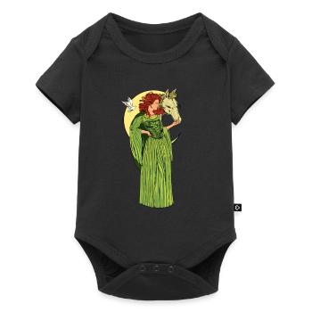 God of Celtic Mythology - Rhiannon - Baby Premium short-sleeve bodysuit - black - Front