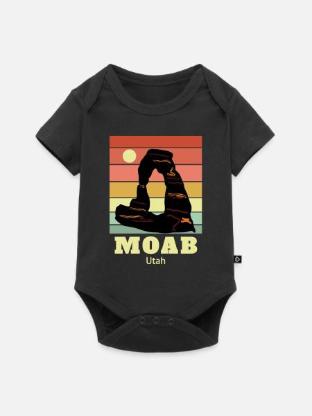 Moab Utah - Baby Premium Kurzarmbody - Schwarz