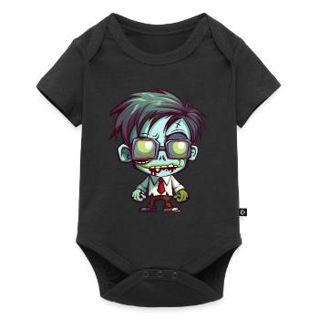 Lehrer Halloween - Baby Premium Kurzarmbody - Schwarz - Vorne