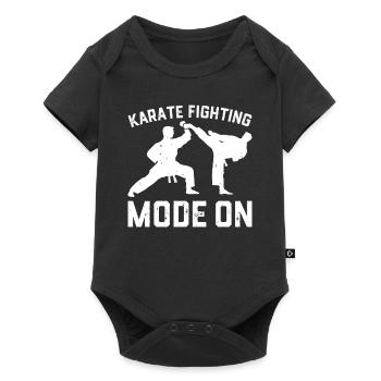 Mode de combat de karaté activé - Combat de karaté - Body à manches courtes Premium Bébé - noir - Devant