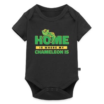 Home Is Where My Chameleon Is Veiled Panther - Baby Premium short-sleeve bodysuit - black - Front