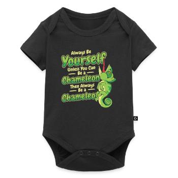 Soyez toujours vous-même à moins que vous ne puissiez être un caméléon - Body à manches courtes Premium Bébé - noir - Devant