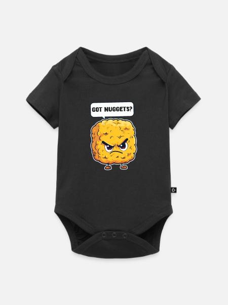 Chicken Nugget Got Nuggets? - Baby Premium Kurzarmbody - Schwarz