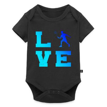 Badminton player Squash Badminton Badminton - Baby Premium short-sleeve bodysuit - black - Front