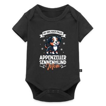 Appenzeller Mountain Dog Mama - Baby Premium short-sleeve bodysuit - black - Front