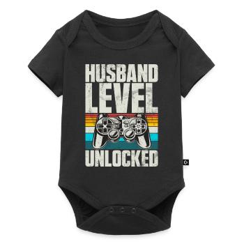 Husband Gaming Gamer Video Games Men - Baby Premium short-sleeve bodysuit - black - Front
