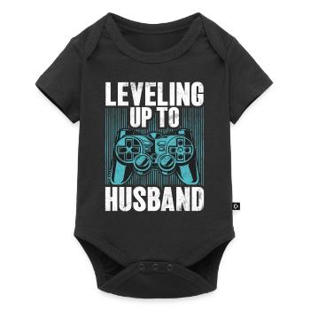 Husband Gaming Gamer Video Games Men - Baby Premium short-sleeve bodysuit - black - Front